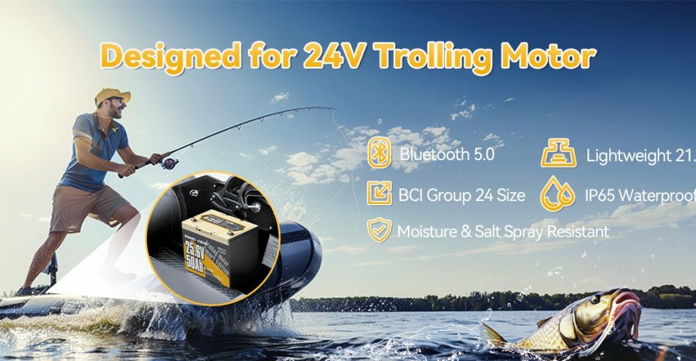 power-queen-introduces-the-24v-50ah-smart-deep-cycle-lithium-battery:-the-ultimate-choice-for-trolling-motors-and-more